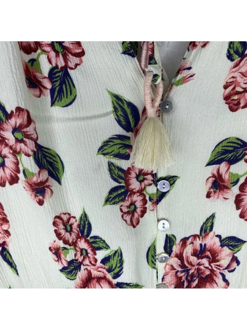 Anthropologie Farm Rio Anabela Floral
Smocked Mini Dress - Picture 9 of 9